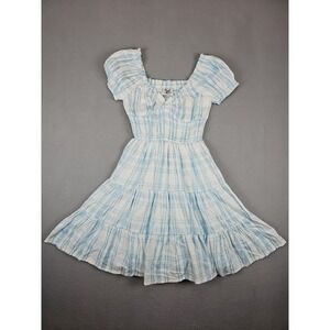 Princess Polly Peasant Mini Dress Size 0 Milkmaid Cottagecore Coquette Babydoll